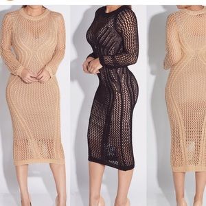 Jluxlabel Black crochet dress